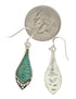 Southwestern Sterling Silver Turquoise Hook Dangle Earrings TX26445